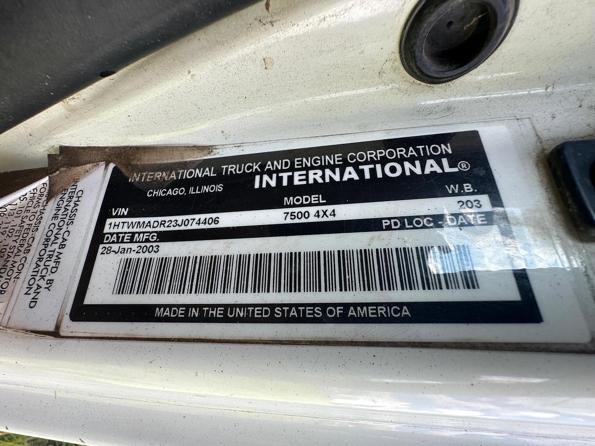 Used 2003 INTERNATIONAL 7500
