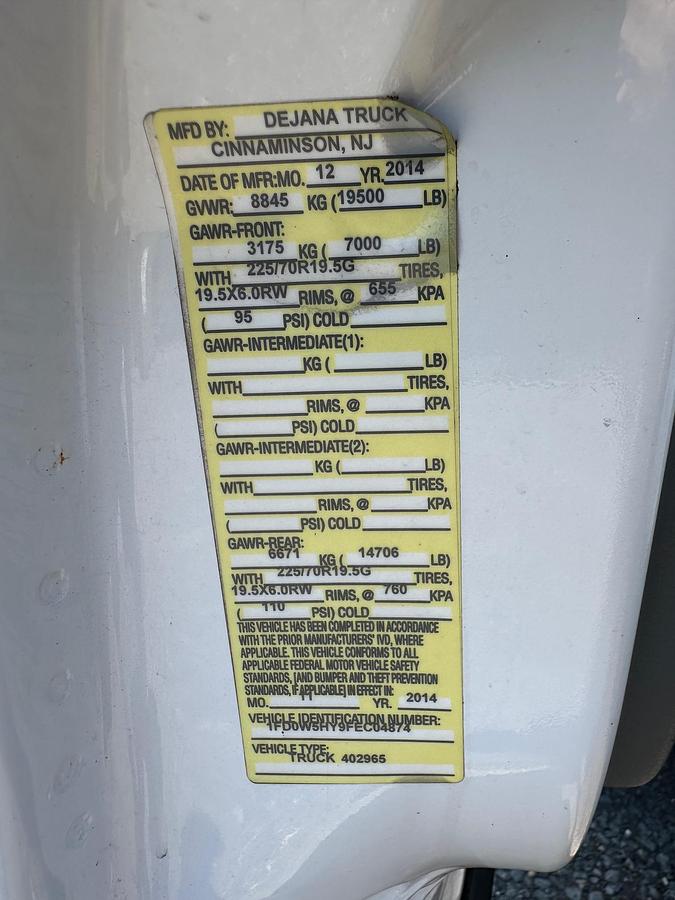 Used 2015 FORD F550 Dump Body