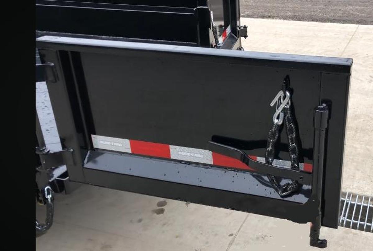 Used 2022 SURE TRAC 12 foot Low Profile Homeowner Dump Trailer