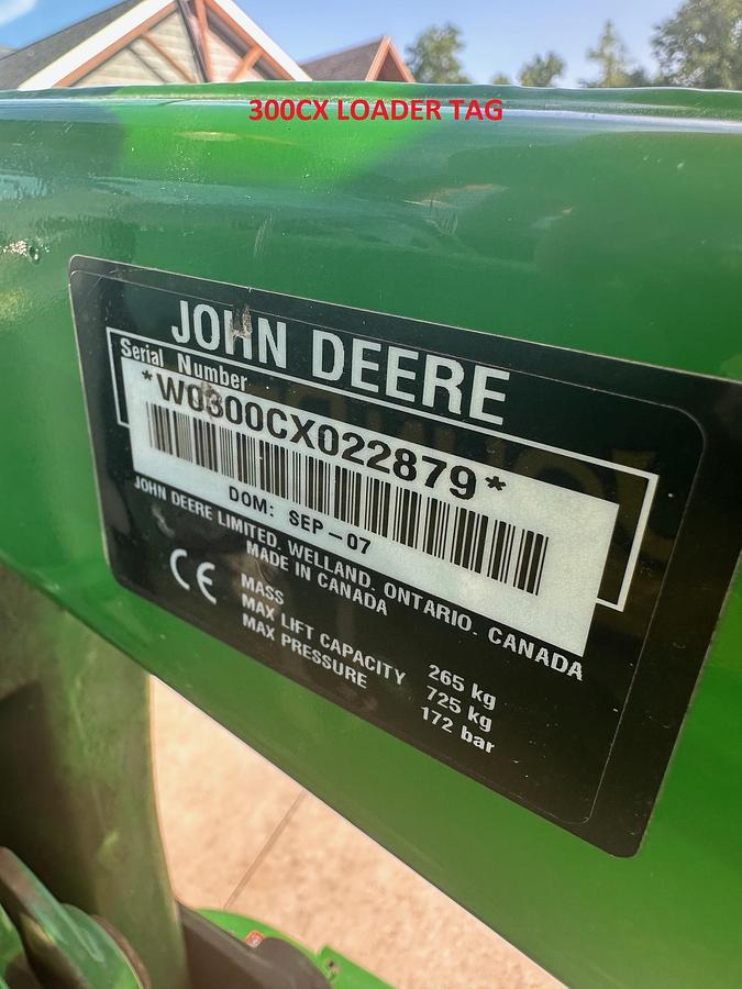 Used 2007 JOHN DEERE 3320