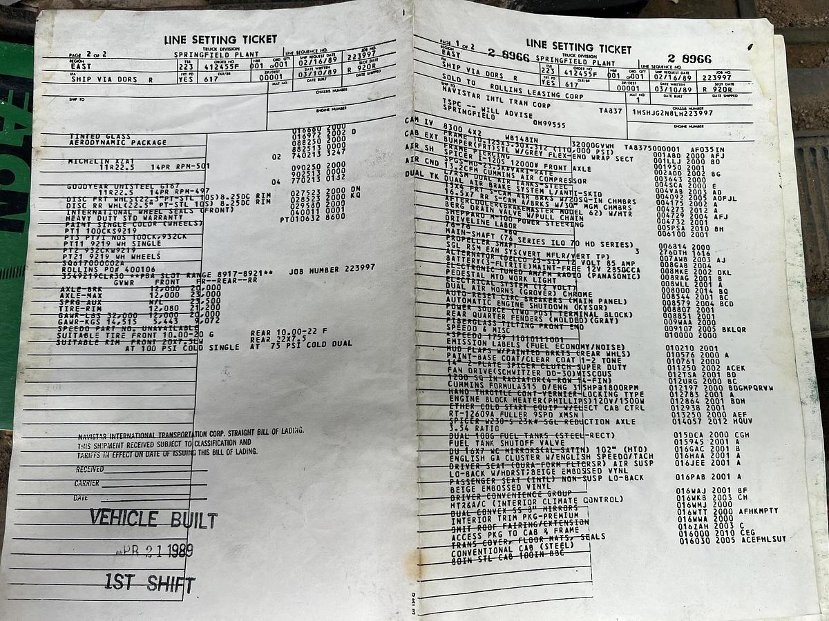 Used 1990 INTERNATIONAL 8300 Eagle