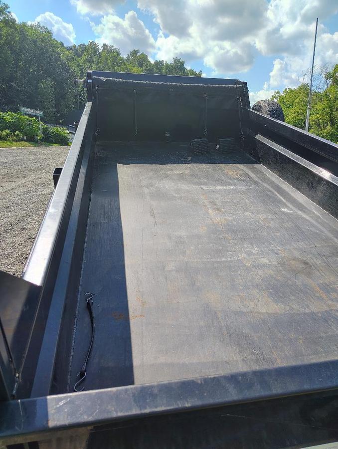 Used 2022 SURE TRAC 12 foot Low Profile Homeowner Dump Trailer