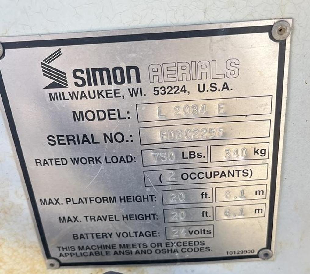 Used 1997 SIMON L2034E