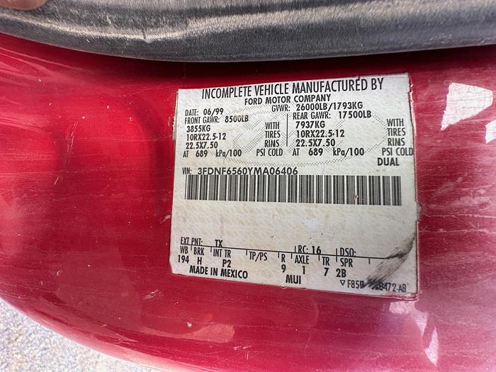 Used 2000 FORD F650 Dump Body