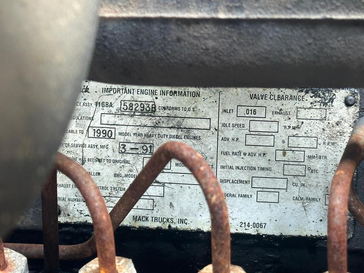 Used 1989 MACK RD600K