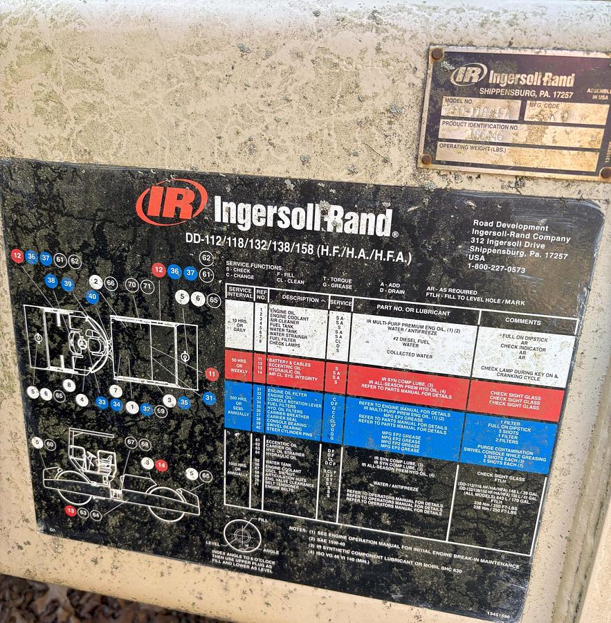 Used 2007 INGERSOLL-RAND DD-118HFA