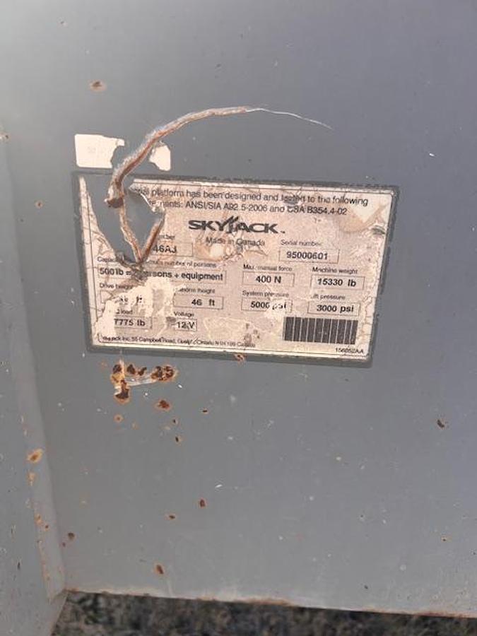 Used 2013 SKYJACK SJ46AJ