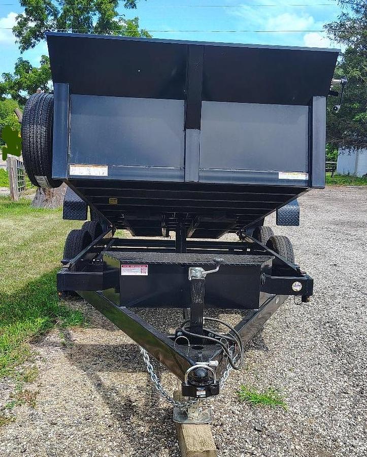 Used 2022 SURE TRAC 12 foot Low Profile Homeowner Dump Trailer