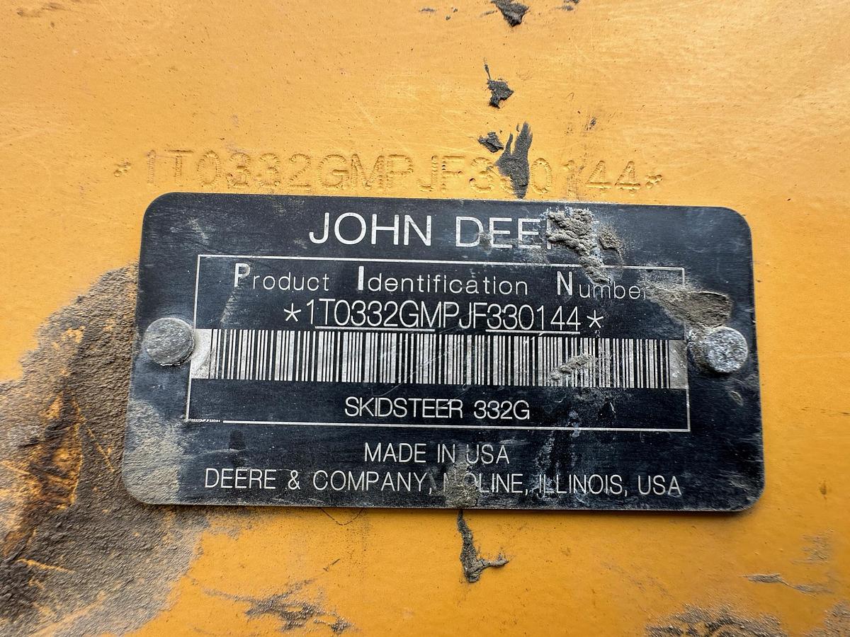 Used 2017 DEERE 332G