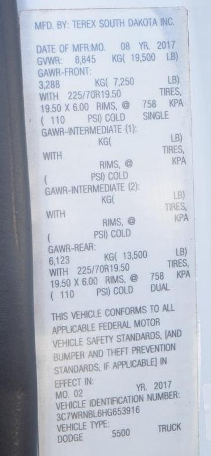 Used 2017 DODGE RAM 5500