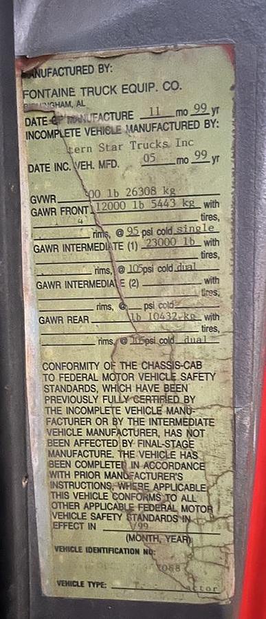 Used 2000 WESTERN STAR 4900