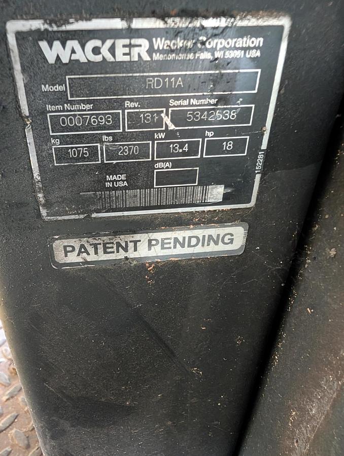 Used 2005 WACKER RD11A