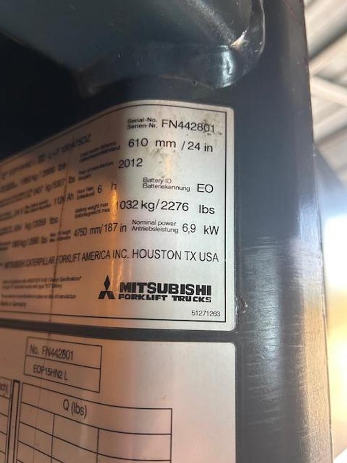 Used 2012 MITSUBISHI EOP15HN2
