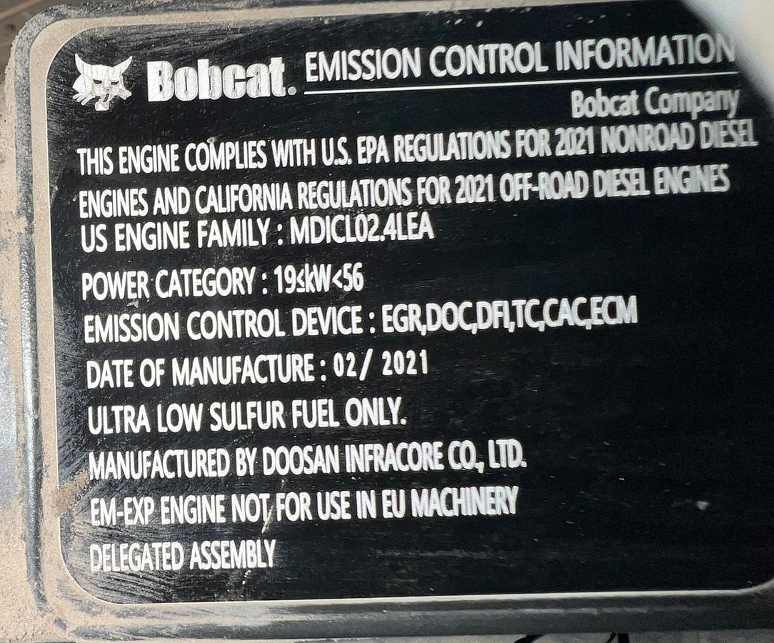 Used 2021 BOBCAT s62
