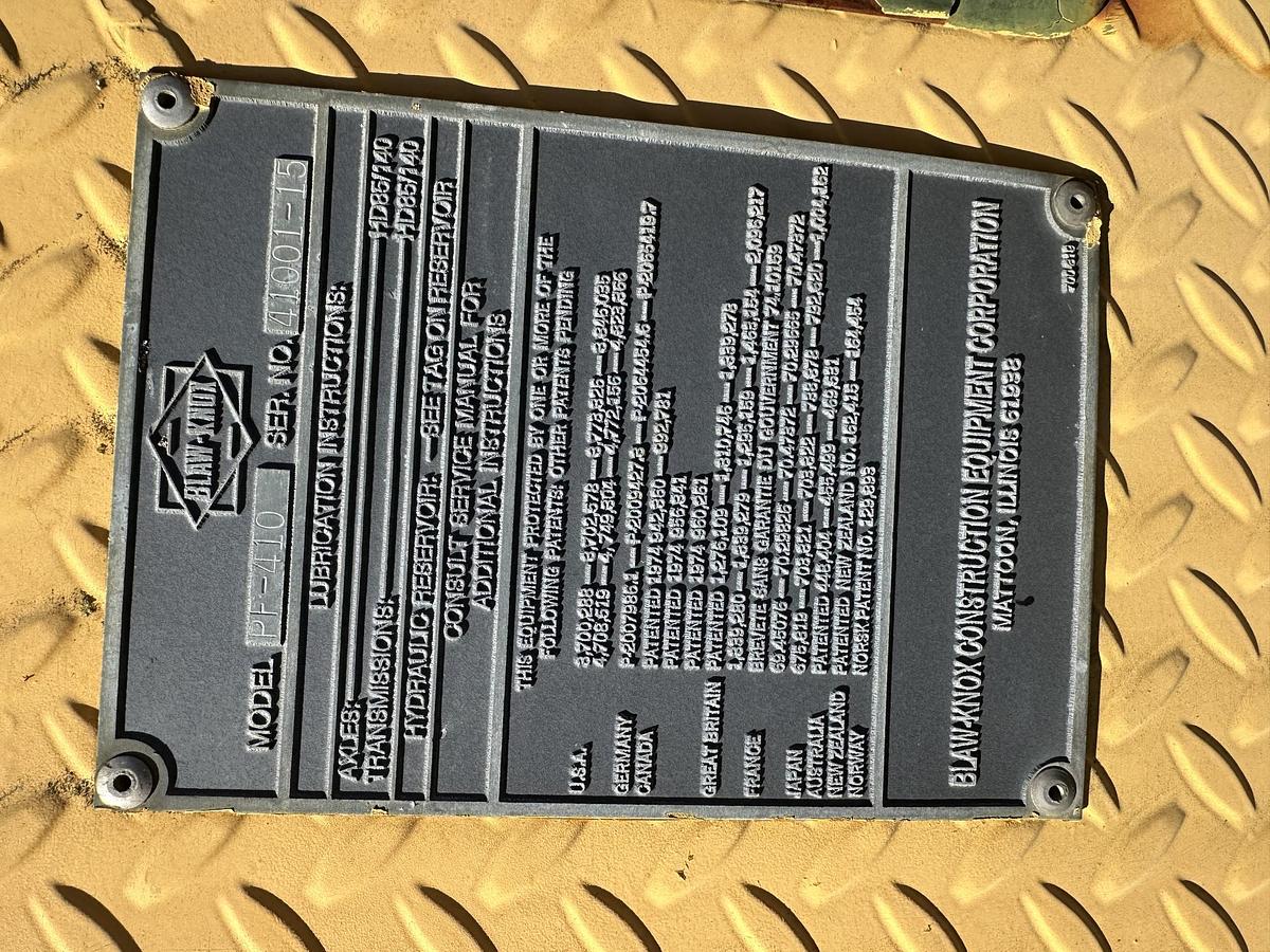 Used 1994 BLAW-KNOX PF-410