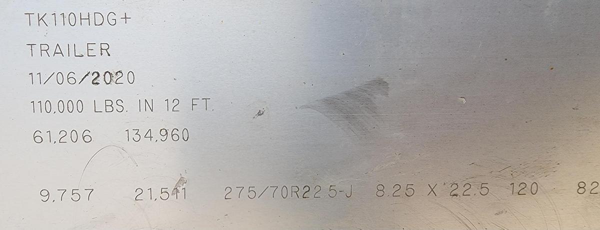 Used 2021 TRAIL KING 53' x102