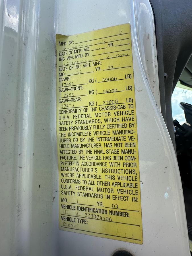 Used 2003 INTERNATIONAL 7500