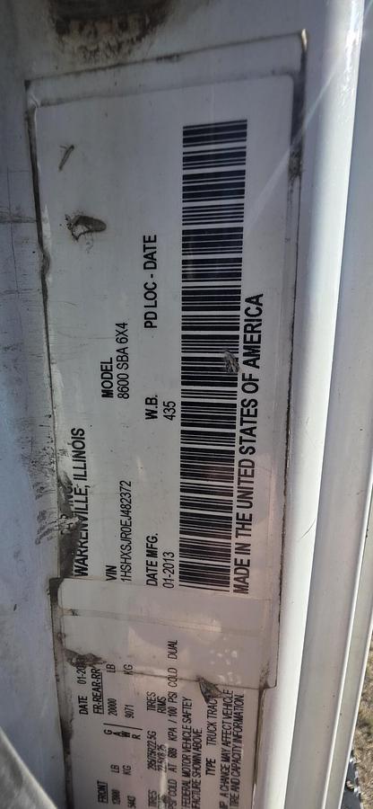 Used 2014 INTERNATIONAL 8600 SBA 6x4