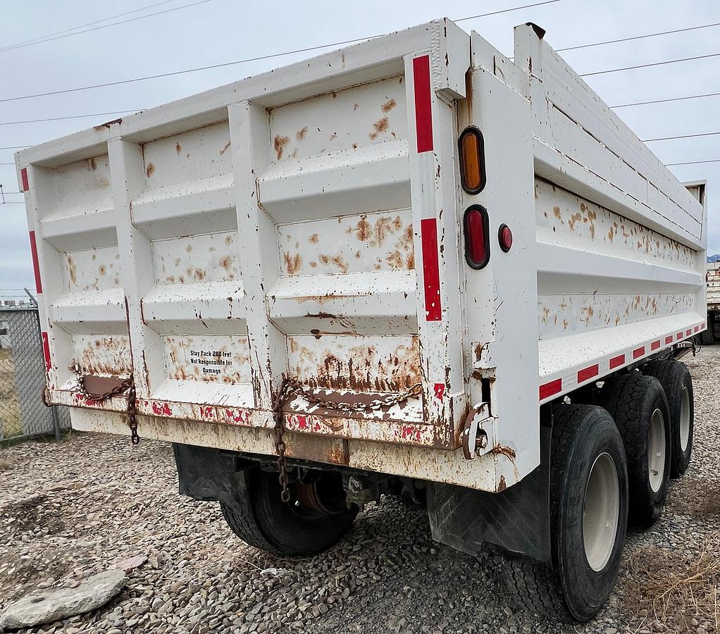 Used 1997 POWER-FLOW 16' Tri-Axle Dump Pup