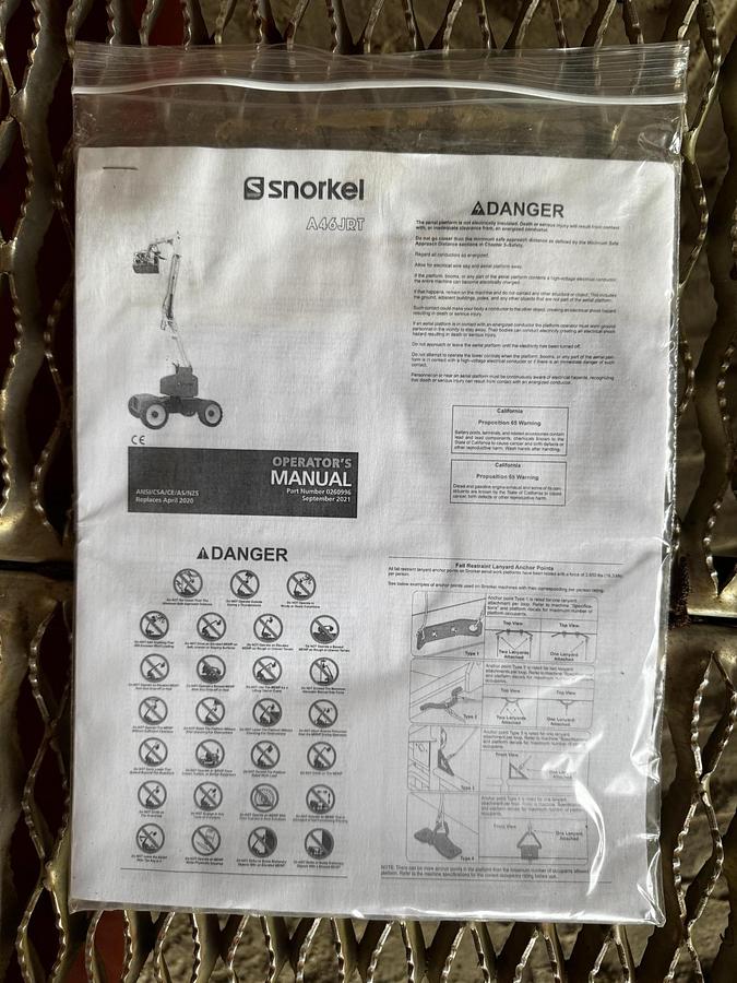 Used 2015 SNORKEL A46JRT