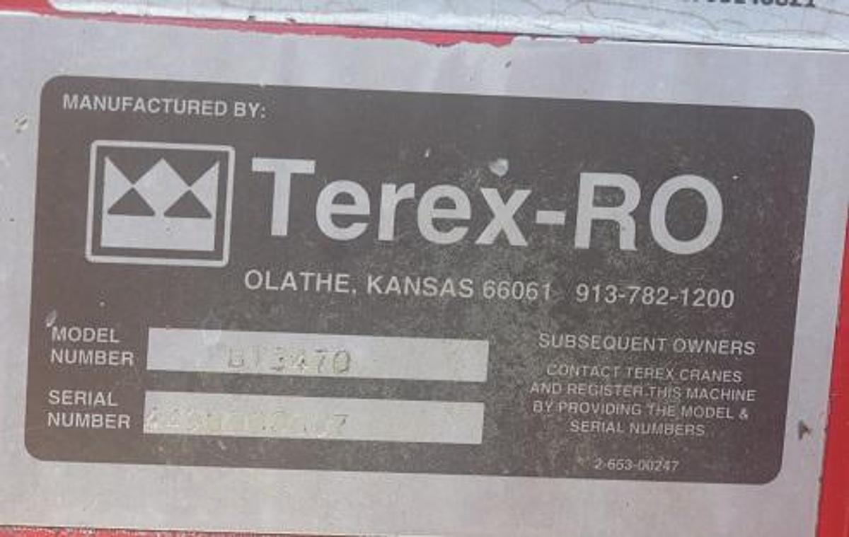 Used 2000 TEREX BT 3470