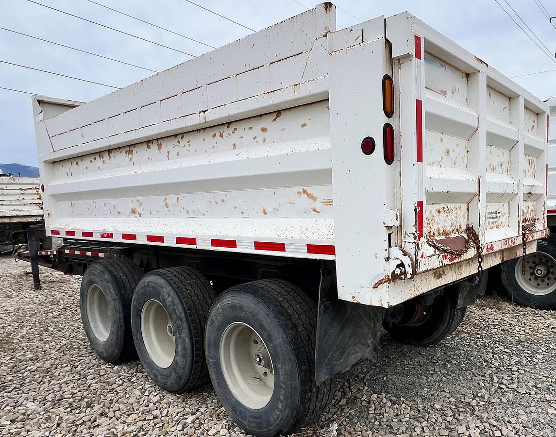 Used 1997 POWER-FLOW 16' Tri-Axle Dump Pup