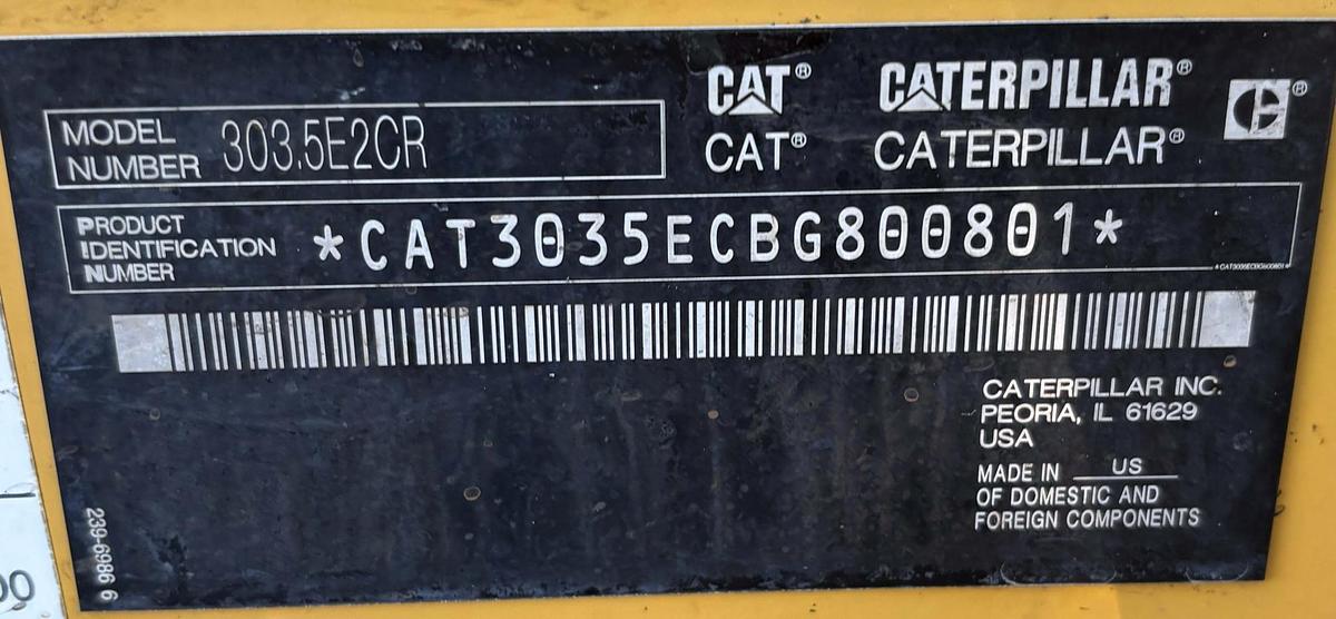 Used 2015 CATERPILLAR 303.5E2