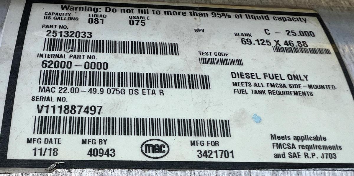 Used 2005 MACK CV713 Granite Dump Truck