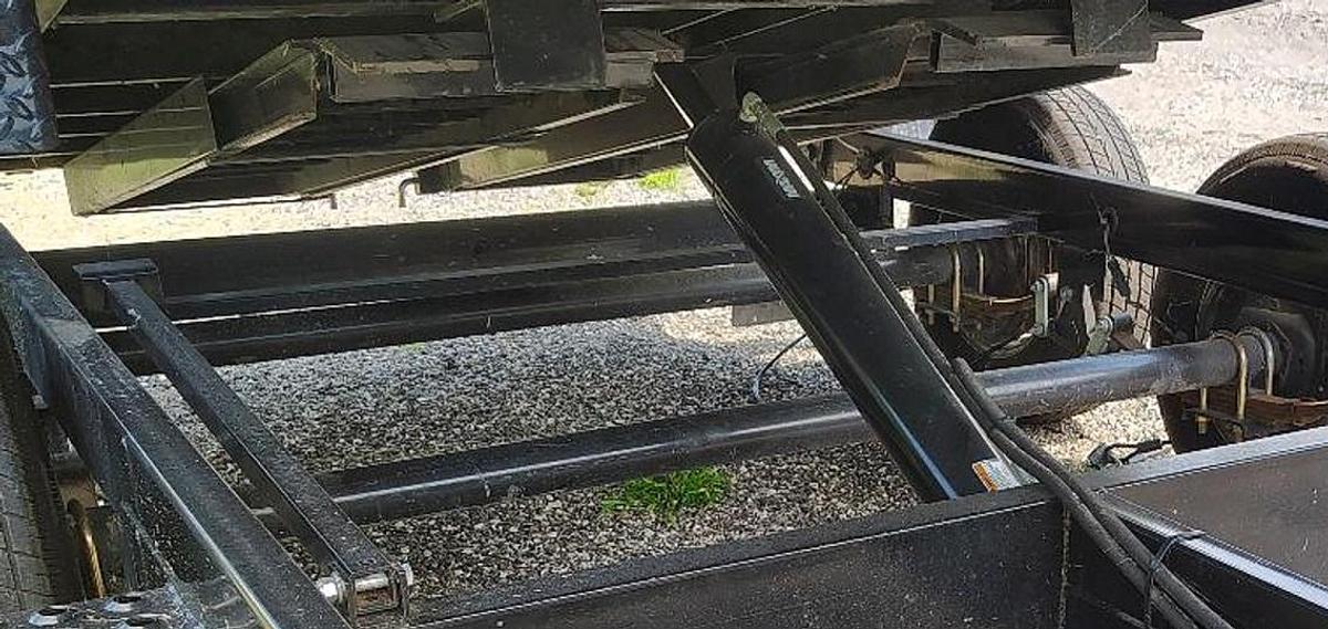 Used 2022 SURE TRAC 12 foot Low Profile Homeowner Dump Trailer