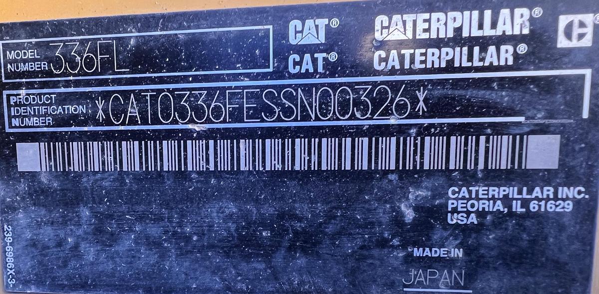 Used 2016 CATERPILLAR 336F L