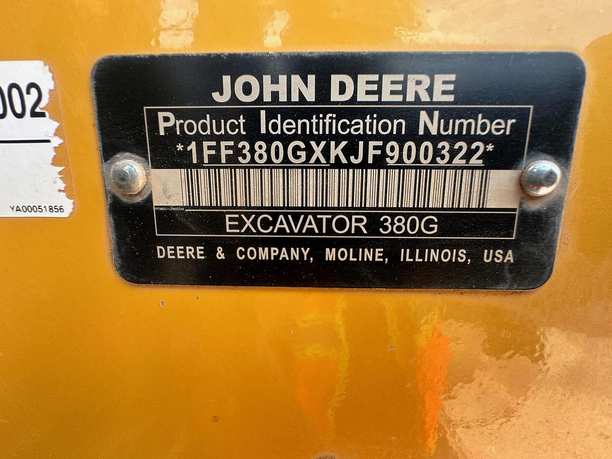 Used 2018 DEERE 380G LC