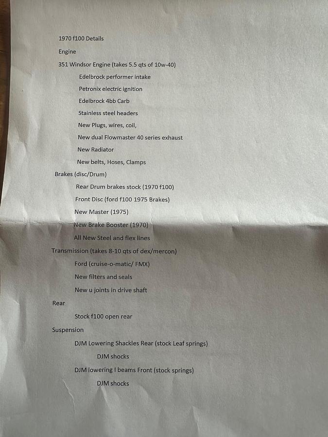 Used 1970 FORD F100