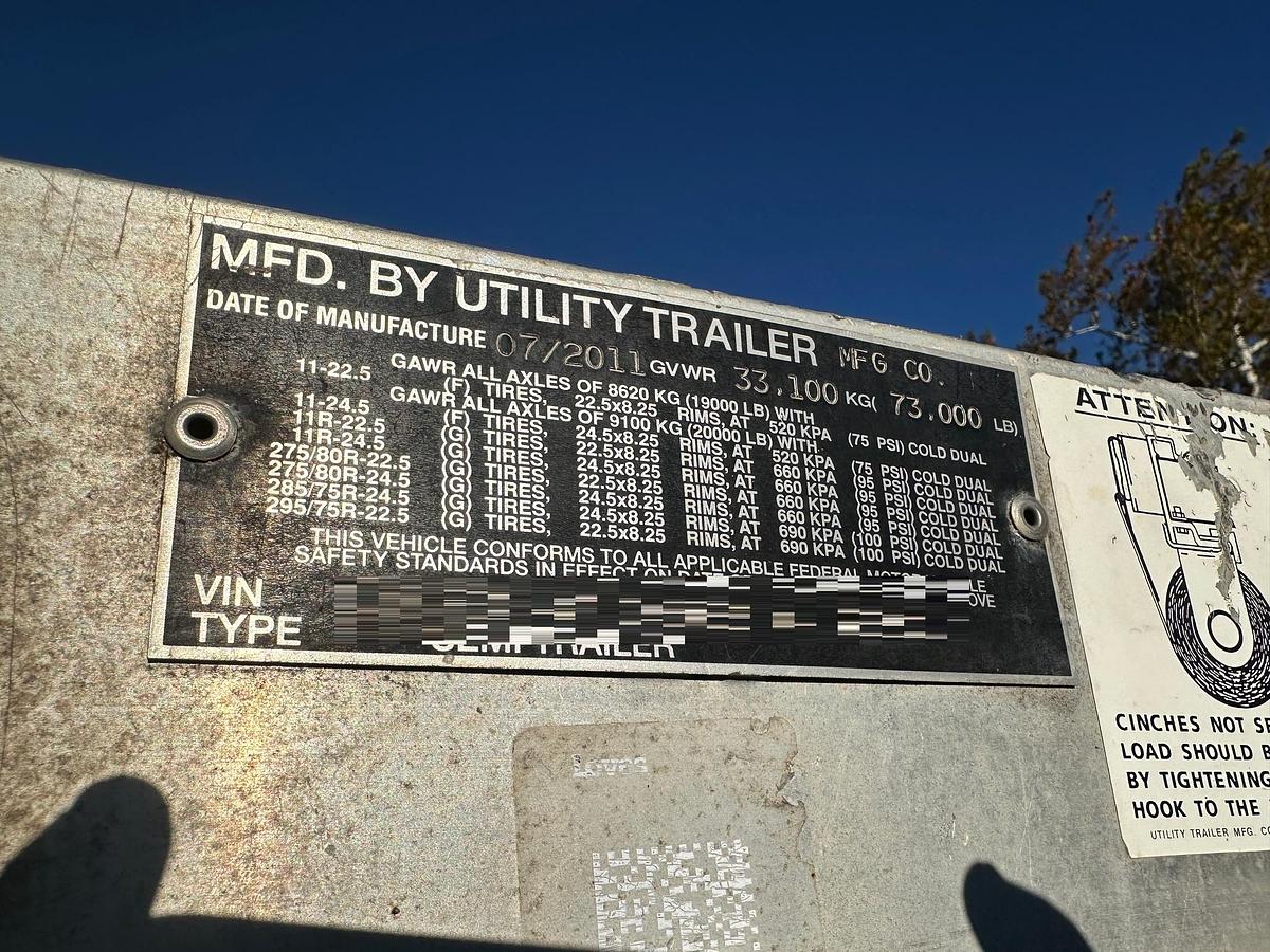 Used 2012 UTILITY 53'X102 High Flat