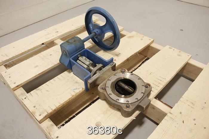Used Neles Jamesbury 815L-11-3600-MT 3" Hand Operated Butterfly Valve #36380
