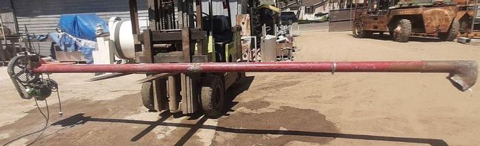 Used Conveyor, Screw, 4" x 14.6", C/st, 3 HP, Feed Hopper #S744535