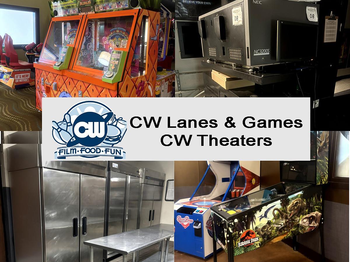 Used Thursday, June 25, 2026, 1:00 PM (ET) - CW Lanes & Games / CW Theaters