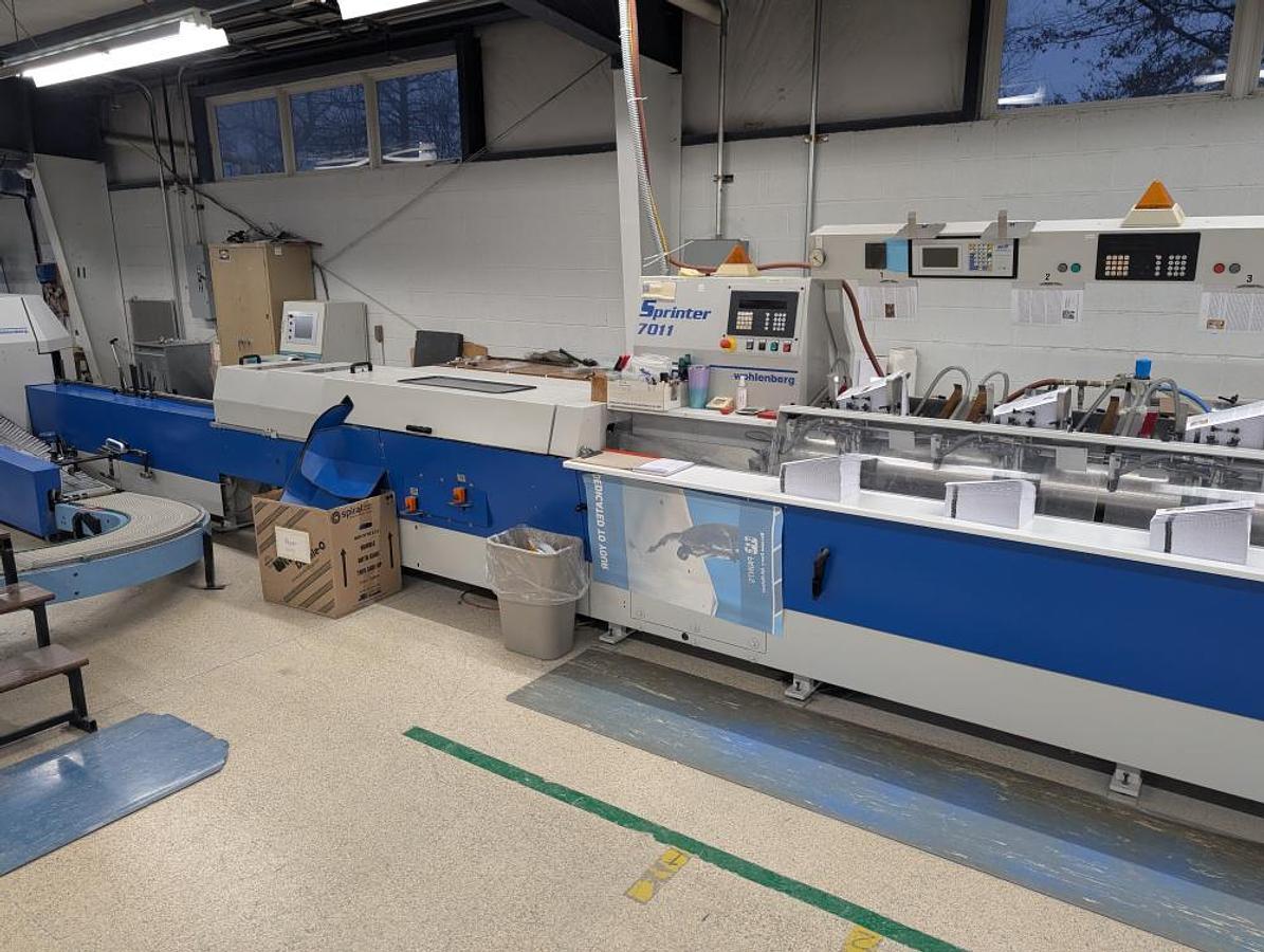 Used 2006 Wohlenberg Champion S 21 Clamp PUR & EVA Perfect Binding System
