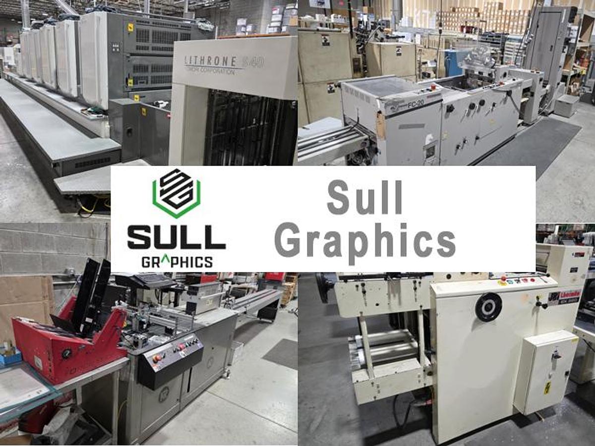 Used Thursday, August 27, 1:00 PM (ET) - Sull Printing