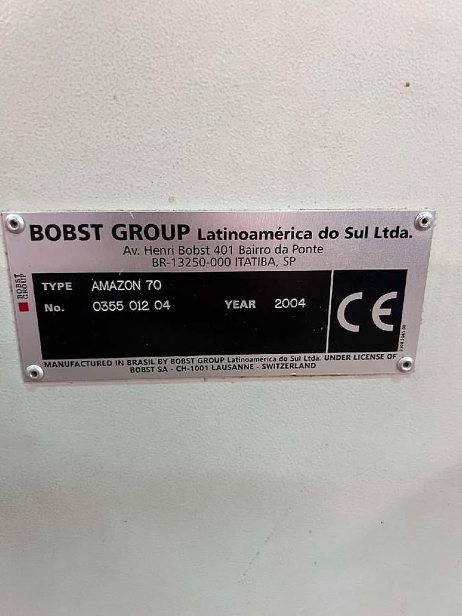 Used 2004 Bobst Folder/Gluer Model Amazon 70