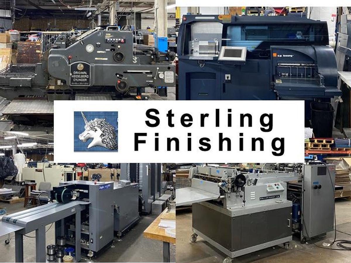 Used Thursday, September 18, 2025, 1:00 PM (ET) - Sterling Finishing