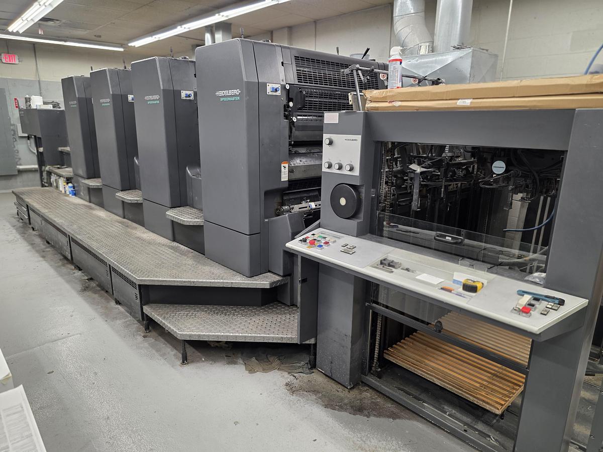 Used 1997 Heidelberg SM102-4-P3, 4-Color Printing Press,