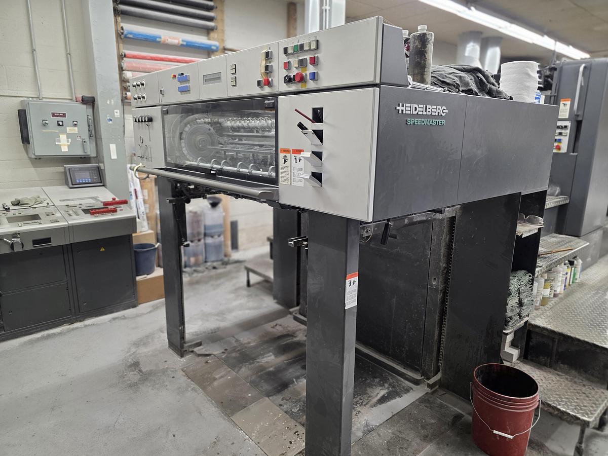 Used 1997 Heidelberg SM102-4-P3, 4-Color Printing Press,