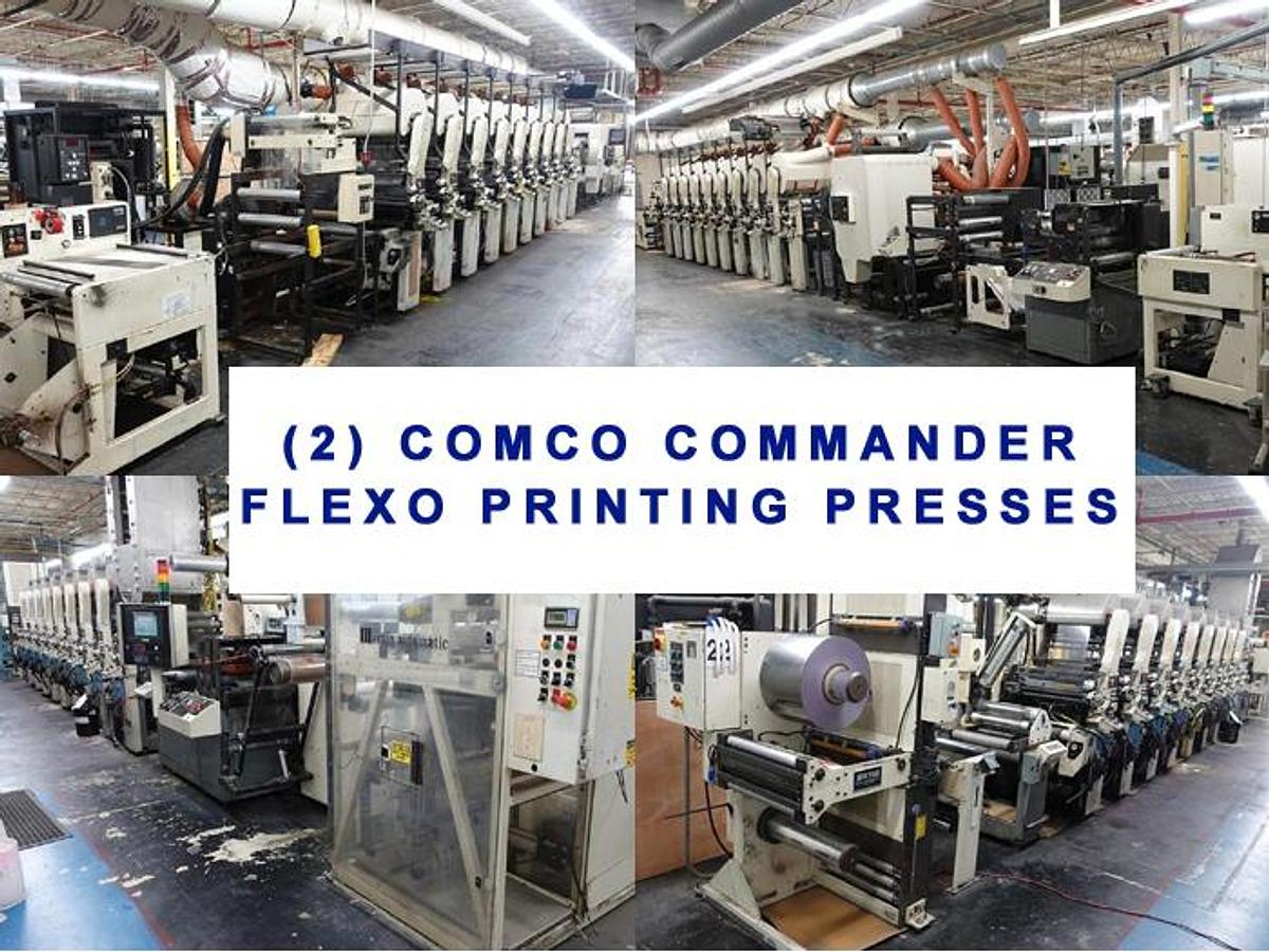 Used Wednesday, October 15 2025, 1:00 PM (ET) - (2) Comco Flexo Presses