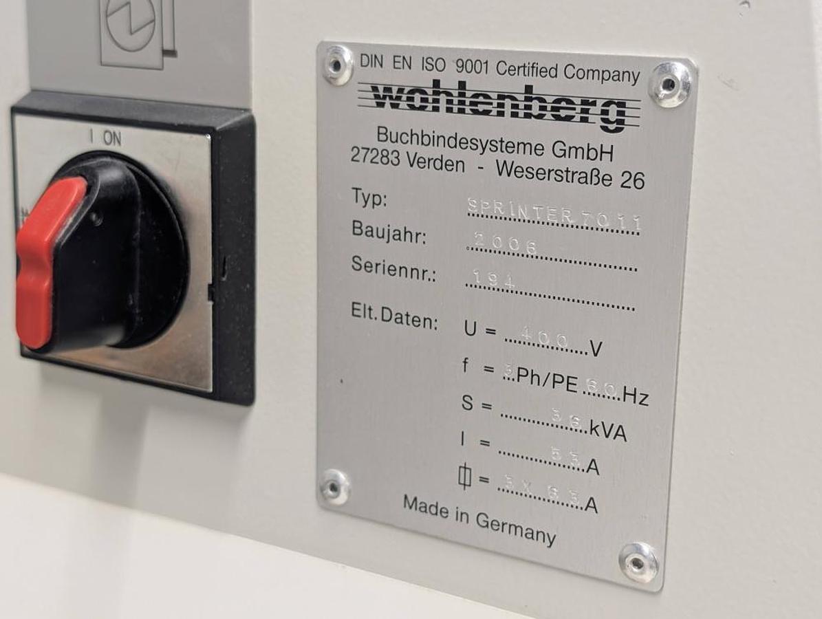 Used 2006 Wohlenberg Champion S 21 Clamp PUR & EVA Perfect Binding System