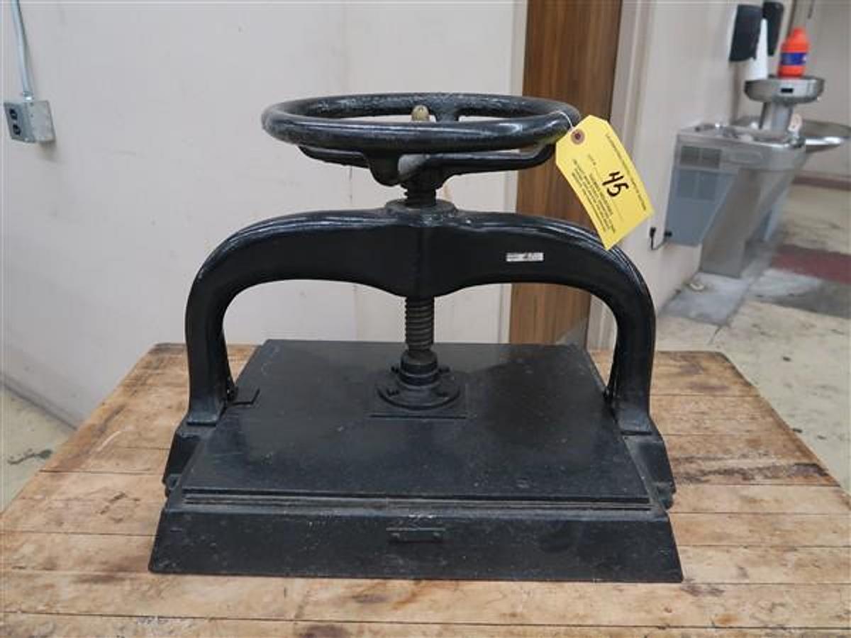 Used Wednesday, November 12, 2025, 1:00 PM (ET) - Reindl Bindery