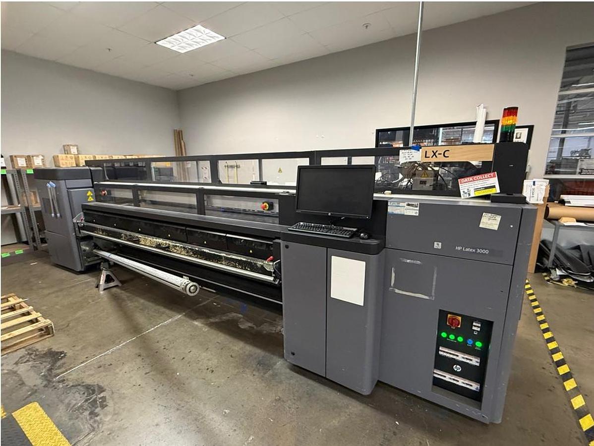 Used HP Latex 3000 Wide Format Printer Model Latex 3100-C