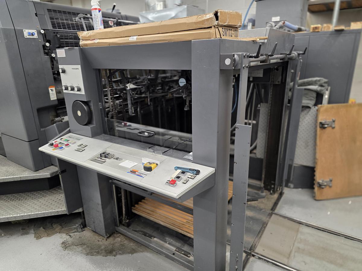 Used 1997 Heidelberg SM102-4-P3, 4-Color Printing Press,