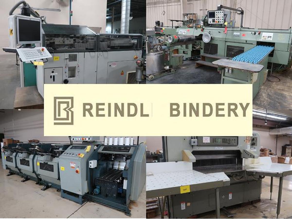 Used Wednesday, November 12, 2025, 1:00 PM (ET) - Reindl Bindery