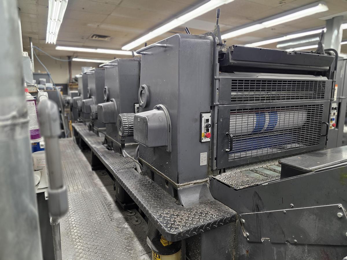 Used 1997 Heidelberg SM102-4-P3, 4-Color Printing Press,