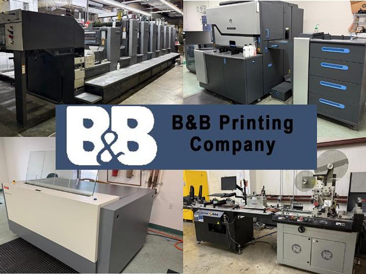 Used Thursday, July 16, 2026, 1:00 PM (ET) - B&B Printing Company, Inc.